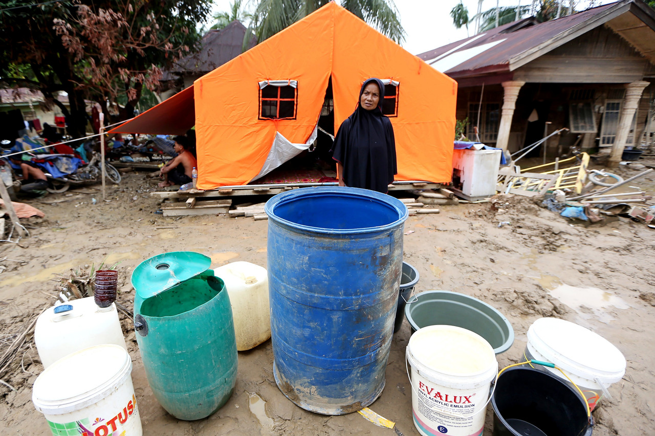 Meningkatnya kebutuhan air bersih korban banjir Aceh Tamiang