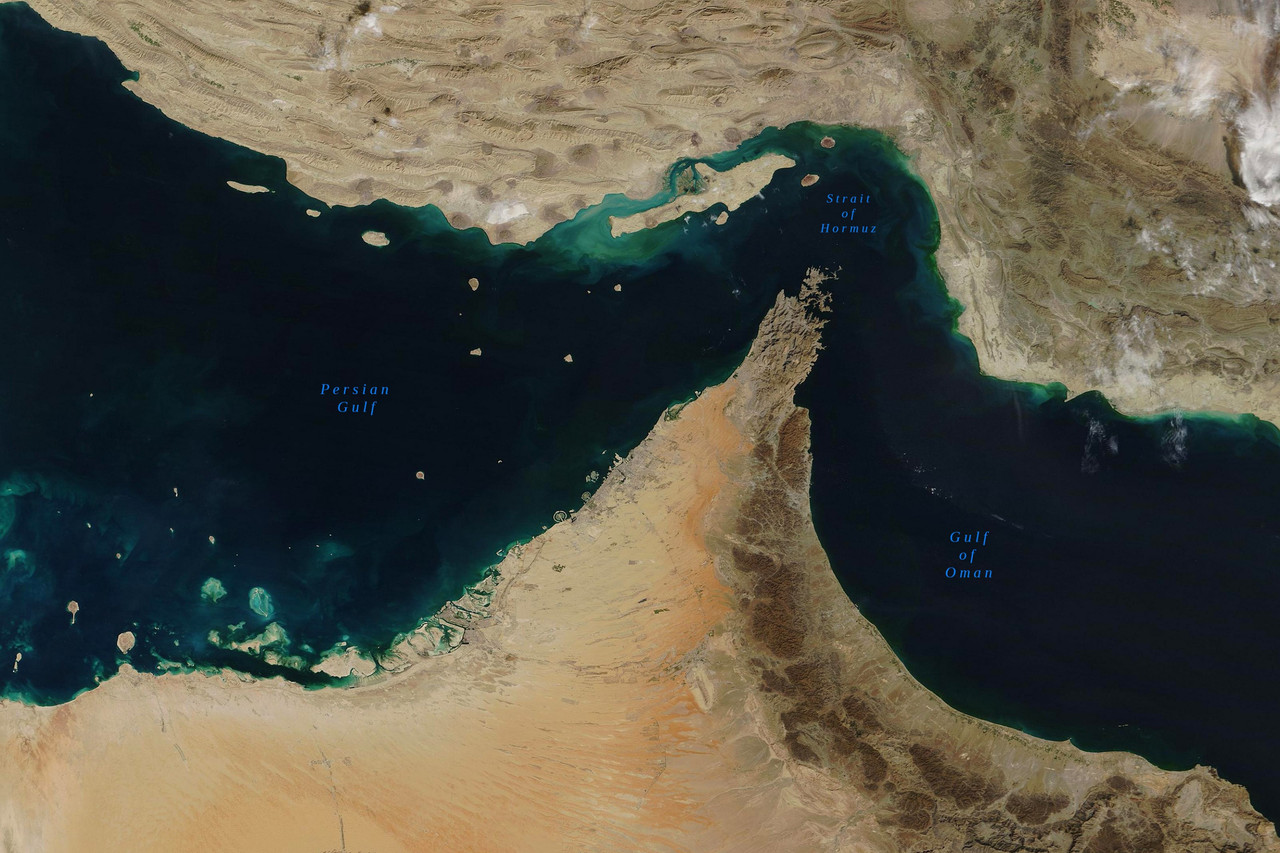 Ilustrasi Selat Hormuz dan Teluk Persia