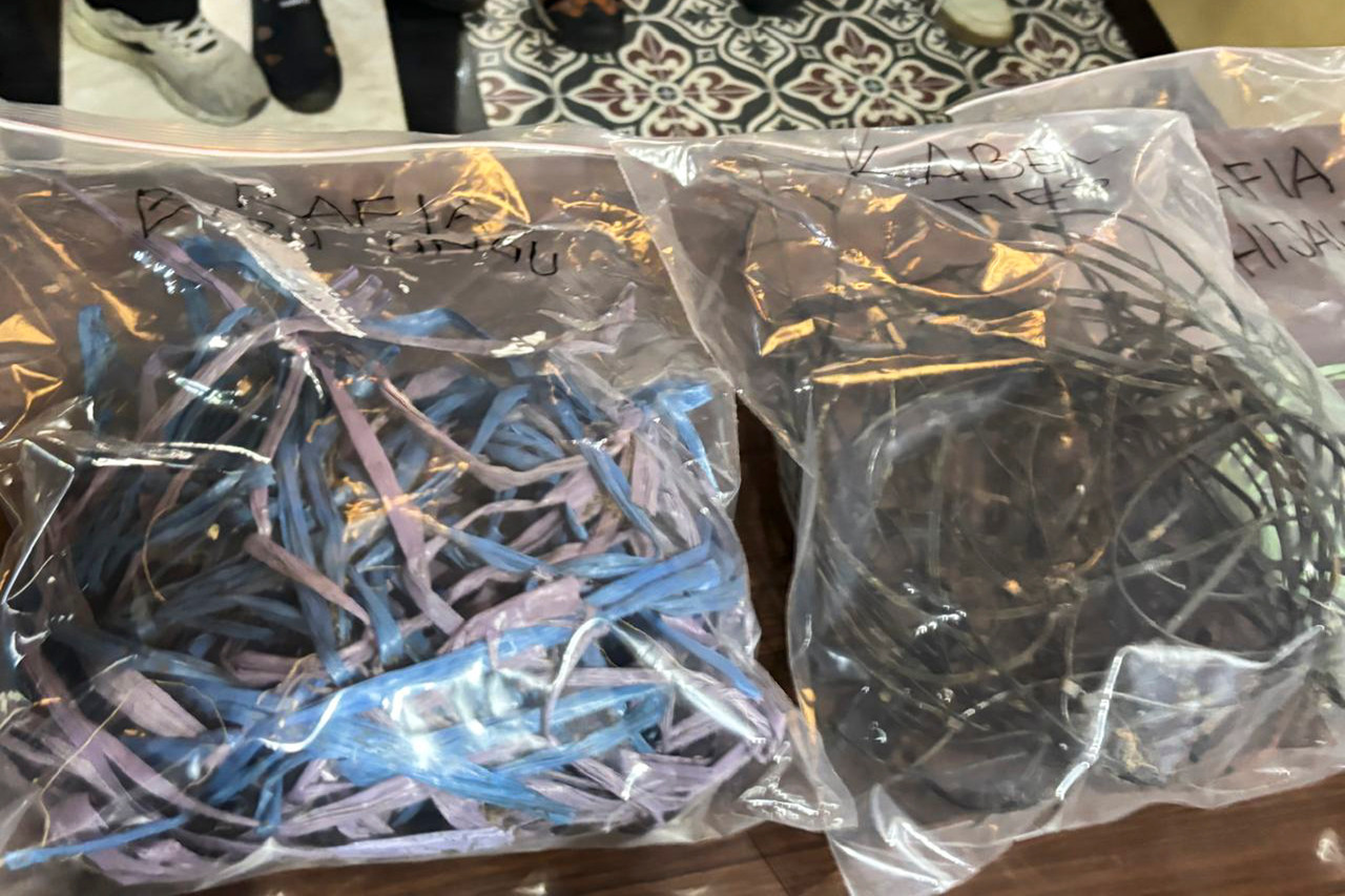 Barang bukti kasus pembunuhan Mozza