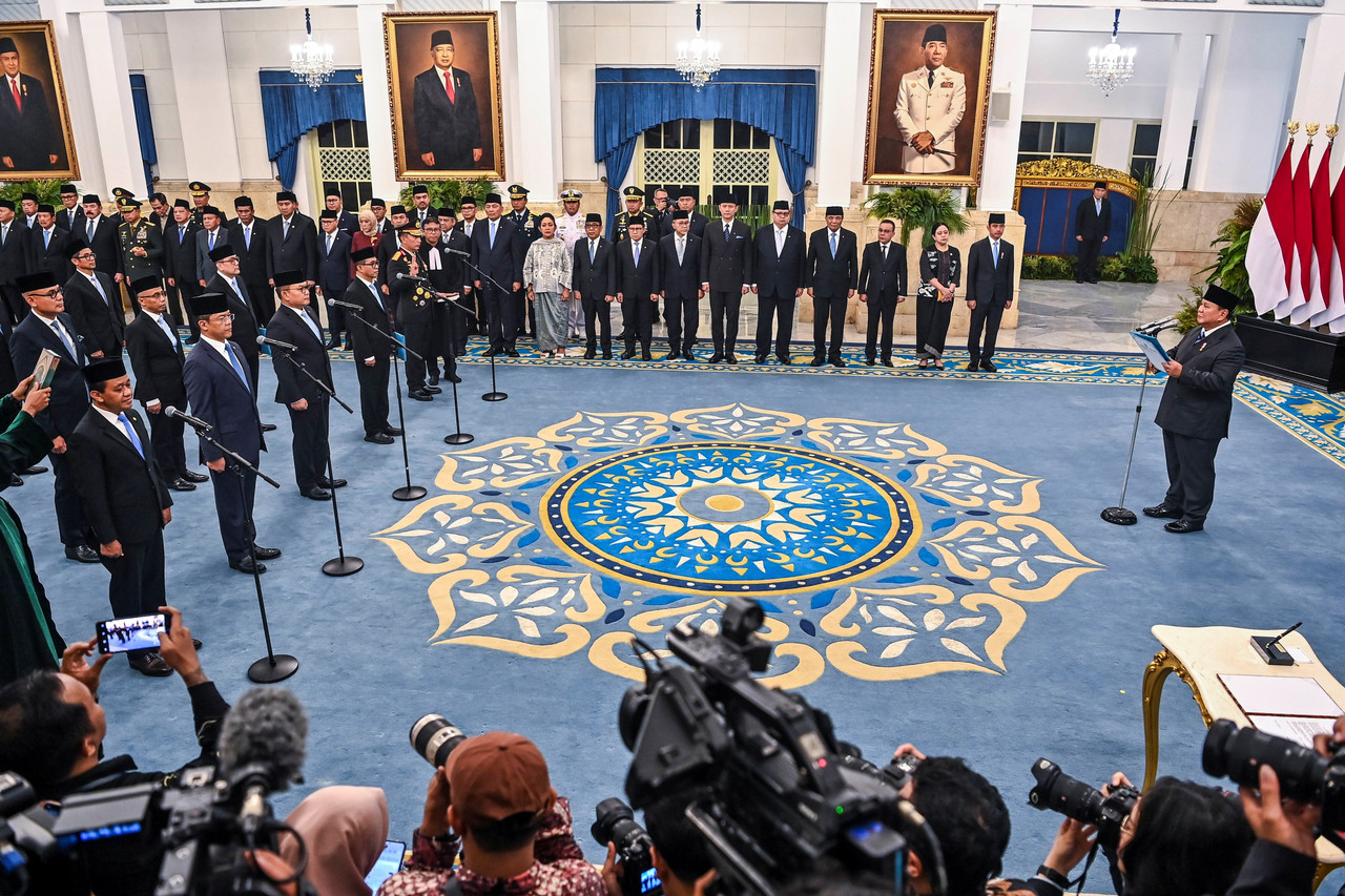 Pelantikan Menteri dan Kapolri