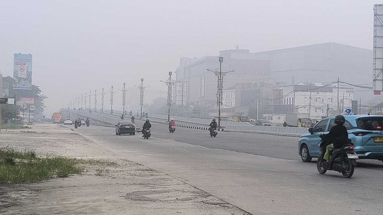 Kabut asap di Kabupaten Kampar