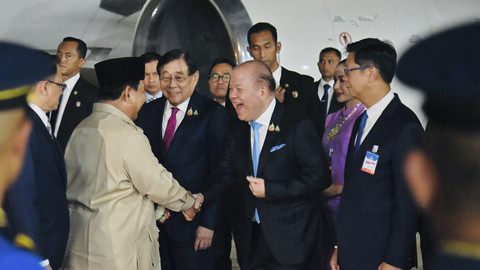 Prabowo Subianto, tiba di Bangkok, Thailand