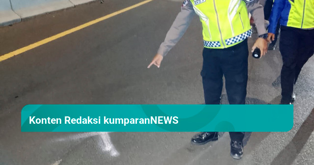 Lawan Arah di Tol Cijago lalu Tabrak Taksi, Pengendara Motor Tewas