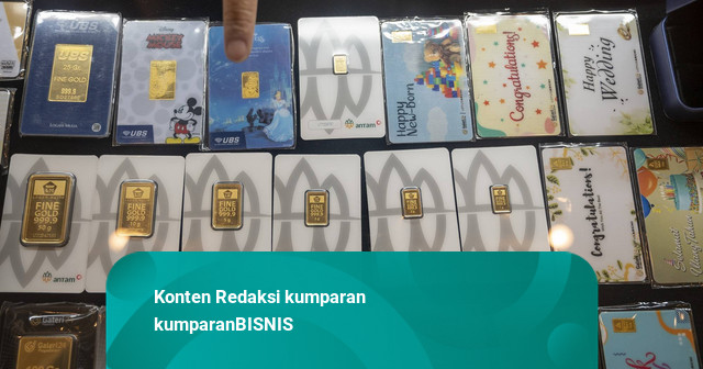 Harga Emas Antam Turun ke Rp 2.613.000 per Gram, Galeri24 Naik Jadi Rp 2.595.000