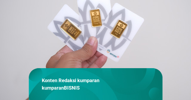 Harga Emas Antam Turun Rp 33.000 dalam Sepekan, Galeri24 Merosot Rp 32.000
