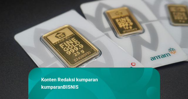 Harga Emas Antam Turun Rp 35.000 Jadi Rp 2.605.000 per Gram