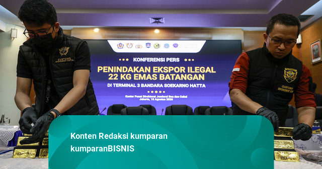 Bea Cukai Gagalkan 32 Kasus Penyelundupan Emas 248 Kg hingga Agustus 2026