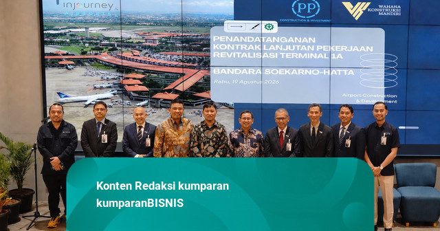 PTPP Dapat Proyek Lanjutan Revitalisasi Terminal 1A Bandara Soetta Rp 1,19 T