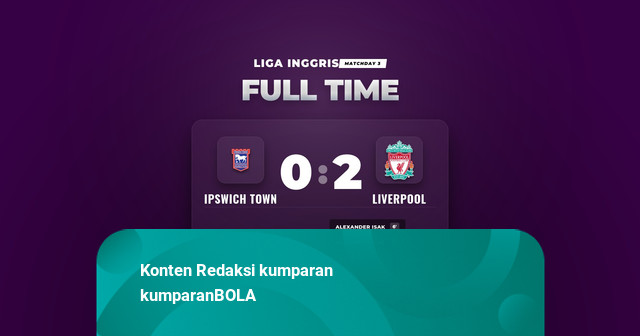 Hasil Liga Inggris: Dua Gol Alexander Isak Menangkan Liverpool