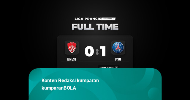 Hasil Liga Prancis: Gol Cepat Ferrán Torres Pastikan Kemenangan PSG atas Brest