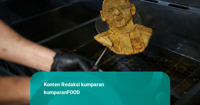Foto: Daging Berlapis Berbentuk Wajah Messi Jadi Penghormatan untuk Sang Legenda