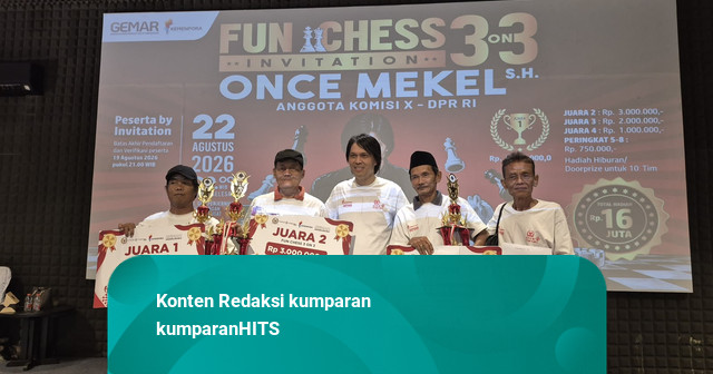 Once Mekel Gelar Fun Chess 3 on 3, Diikuti Perwakilan dari 109 Kelurahan