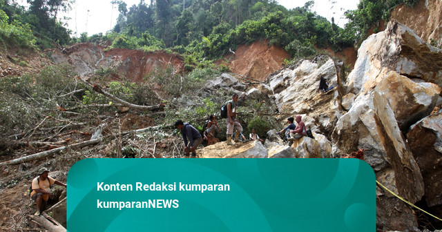 Longsor di Tambang Emas Ilegal Sijunjung, 4 Orang Luka-luka