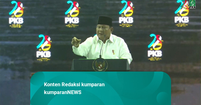 Pesan hingga Kelakar Prabowo di Harlah ke-28 PKB