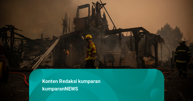 Foto: Kebakaran Hutan Terus Merambat ke Rumah Warga di Prancis