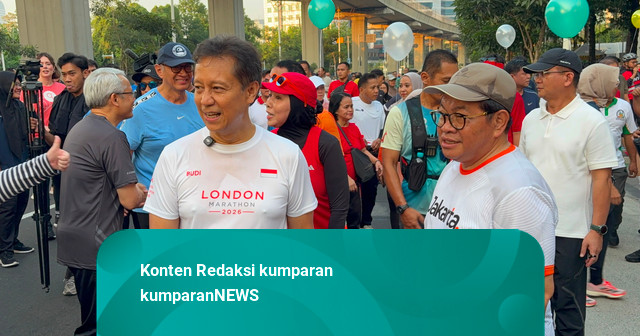 Menkes-Pramono Jogging Bareng di CFD Rasuna Said, Ajak Warga Rajin Olahraga