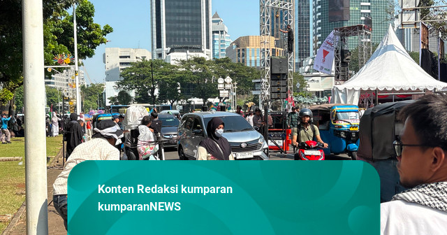 Aksi Bela Palestina di Patung Kuda Bubar, Medan Merdeka Selatan Kembali Dibuka