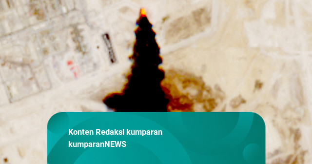 Foto: Fasilitas Minyak Saudi Diserang Houthi