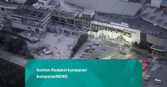Foto: Jepang Diguncang Gempa 7,1 M, 50 Orang Luka, Mal Rusak-Listrik Padam