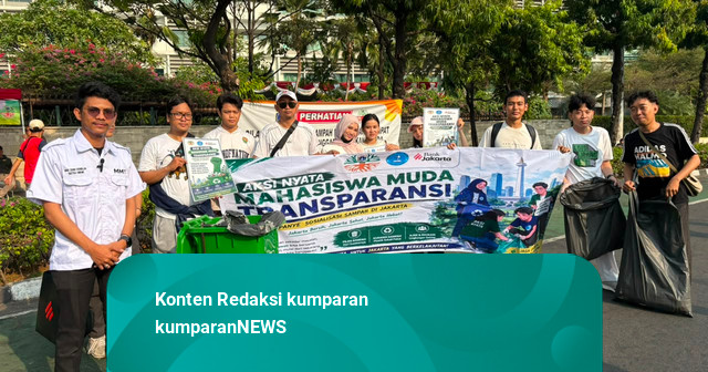 Melihat Aksi 'Operasi Semut’ di CFD Bundaran HI, Ajak Warga Bijak Pilah Sampah