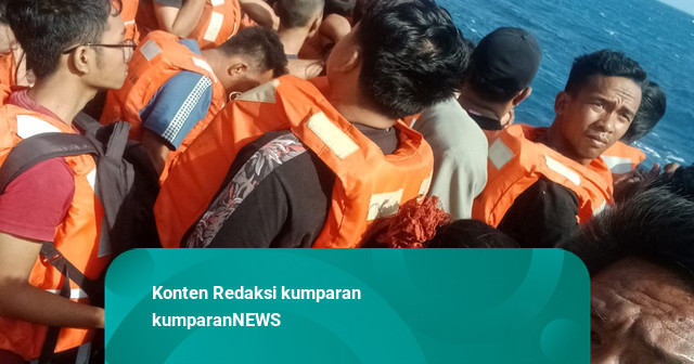KM Sentosa 2 Terbakar di Perairan Sumenep, Penumpang Dievakuasi