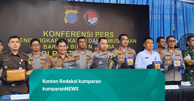 Polrestabes Medan Musnahkan Narkoba 29 Kg Sabu-1.305 Vape Narkoba dan 9 Kg Ganja