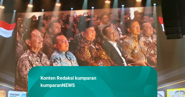 Prabowo Hadiri Peluncuran Buku Karya Bahlil di Djakarta Theater