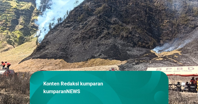 Kebakaran di Gunung Bromo Meluas Jadi 120 Hektare, Dua Helikopter Dikerahkan