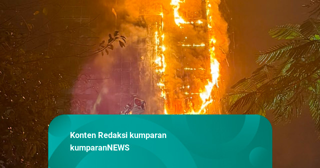 Melihat Gedung Bapenda DKI yang Terbakar dari Empat Sisi