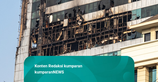 Foto: Penampakan Gedung Bapenda DKI Jakarta Usai Dilalap Si Jago Merah