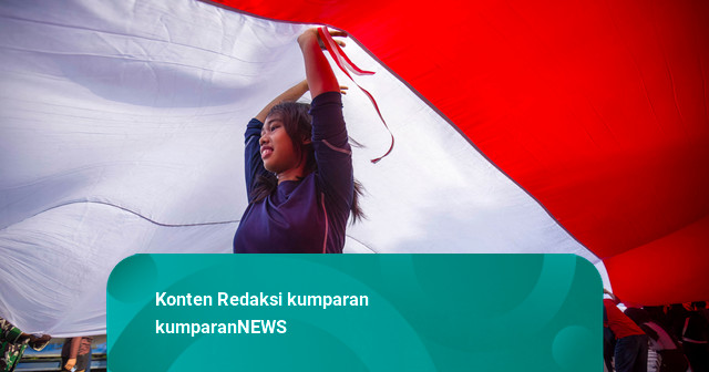 Foto: Bendera Merah Putih Sepanjang 500 Meter Membentang di Kota Bogor