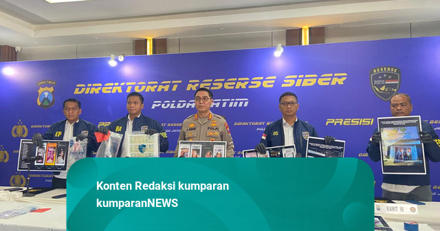 Polda Jatim Bongkar Sindikat Arisan Online Fiktif, Nilai Transaksi Rp 71 Miliar