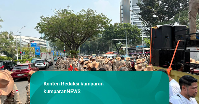 Kader & Simpatisan Gerindra Gelar Aksi Damai saat Prabowo Pidato Sidang Tahunan