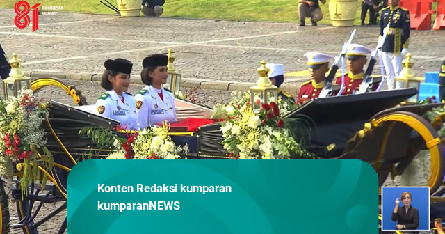 Peringatan HUT 81 RI, Ini Pembawa Bendera Pusaka-Teks Proklamasi di Kirab Monas