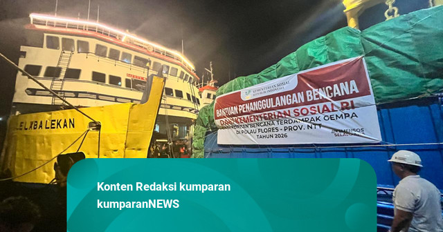 Kemensos Tambah Bantuan Logistik untuk Korban Gempa NTT Melalui Jalur Laut