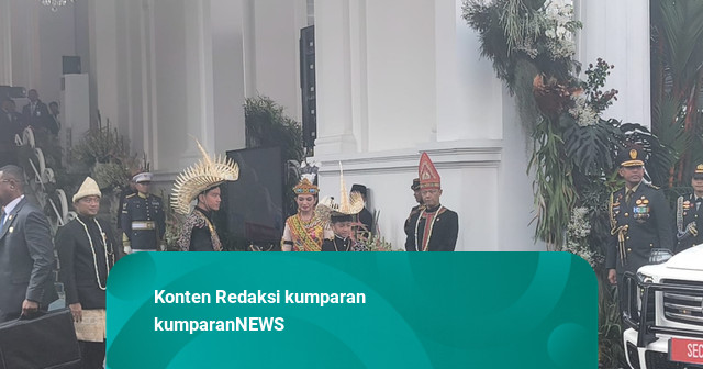 Bareng Keluarga, Gibran Hadiri Upacara Peringatan HUT 81 RI di Istana