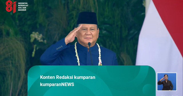Prabowo Pimpin Upacara HUT 81 RI di Istana, Pakai Baju Adat Betawi