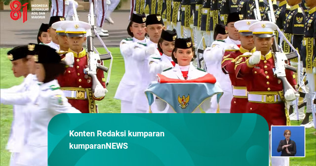 Momen Haru Tim Indonesia Berdaulat Tuntaskan Pengibaran Merah Putih di Istana