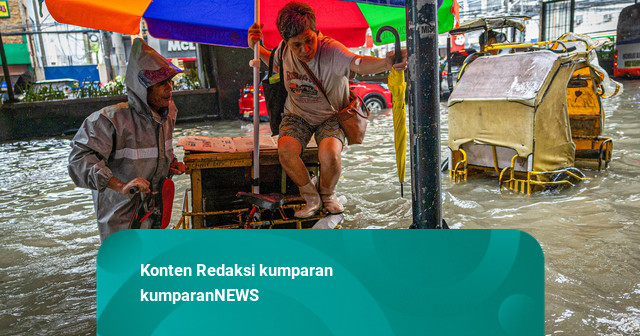 Foto: Badai Monsun Barat Picu Banjir Parah di Filipina