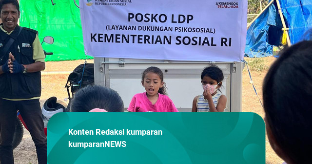 Kemensos Beri Dukungan Psikososial Anak Terdampak Bencana di Nagekeo