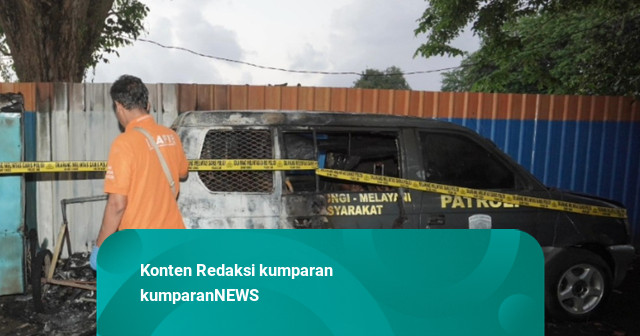 Mobil Patroli Milik Polsek Tambaksari Surabaya Diduga Dibakar, 1 Pria Ditangkap
