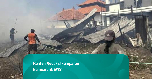 Bedeng Proyek di Canggu Terbakar: Bangunan-Mobil Hangus, Kerugian Rp 500 Juta
