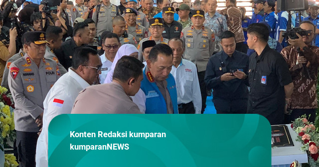 Kapolri Resmikan Gedung KSPSI AGN Jatim di Surabaya