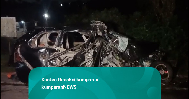 Truk Tabrak 2 Mobil dan 2 Motor di Kawasan Puncak, Cianjur, Mobil Ringsek