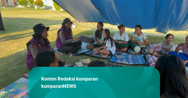 Trauma Healing Polda Jateng untuk Anak Terdampak Gempa NTT yang Masih Ketakutan