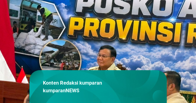 Tiba di Riau, Prabowo Langsung Pimpin Rapat Penanganan Karhutla