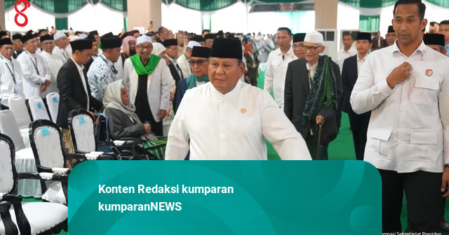 Prabowo Hadiri Pembukaan Muktamar ke-35 NU di Jombang