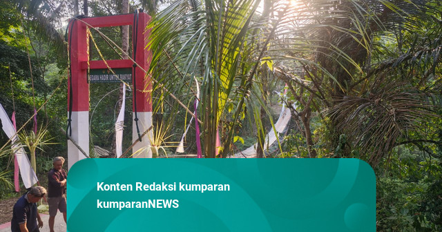 Jembatan di Pangandaran Ambruk Usai Diresmikan Bupati, Sejumlah Pejabat Terjatuh