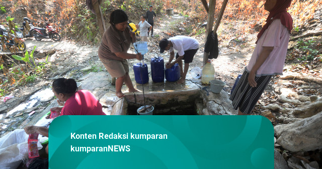 Foto: Berburu Air Bersih di Tengah Kemarau Boyolali