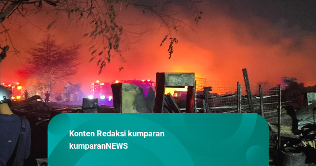 Sempat Padam, Kebakaran Kontrakan-Bedeng di Denpasar Kembali Nyala